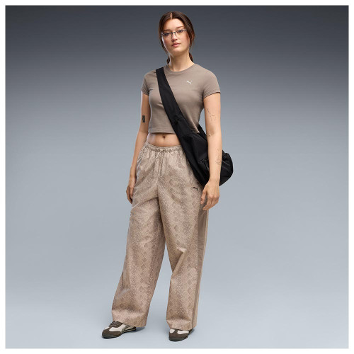 Puma Γυναικείο παντελόνι T7 Relaxed Snake Print Woven Pants
